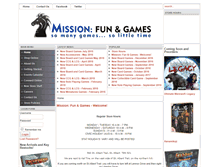 Tablet Screenshot of missionfunandgames.com